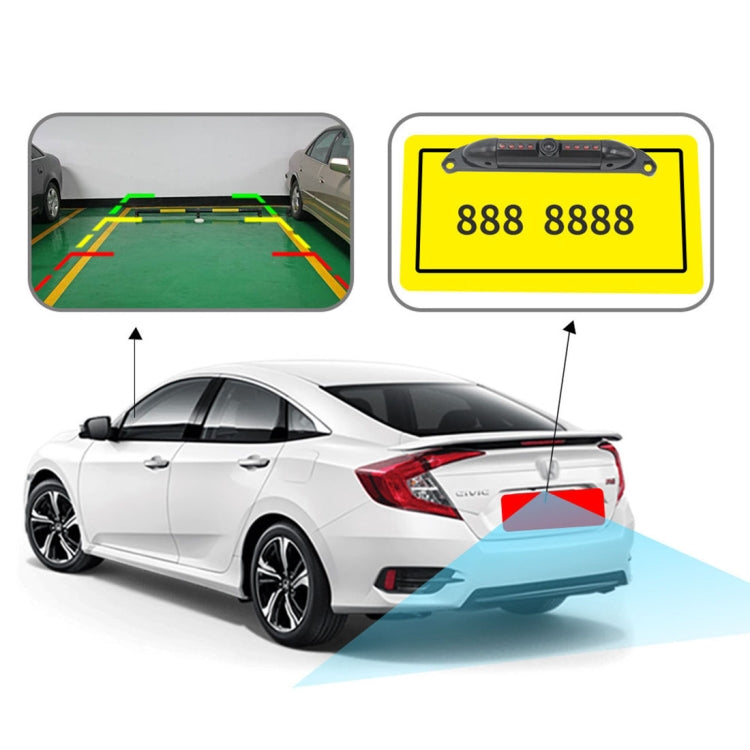 PZ423 America Car License Plate Frame 120 Degree Rear View Camera - Rear View Cameras by PMC Jewellery | Online Shopping South Africa | PMC Jewellery | Buy Now Pay Later Mobicred