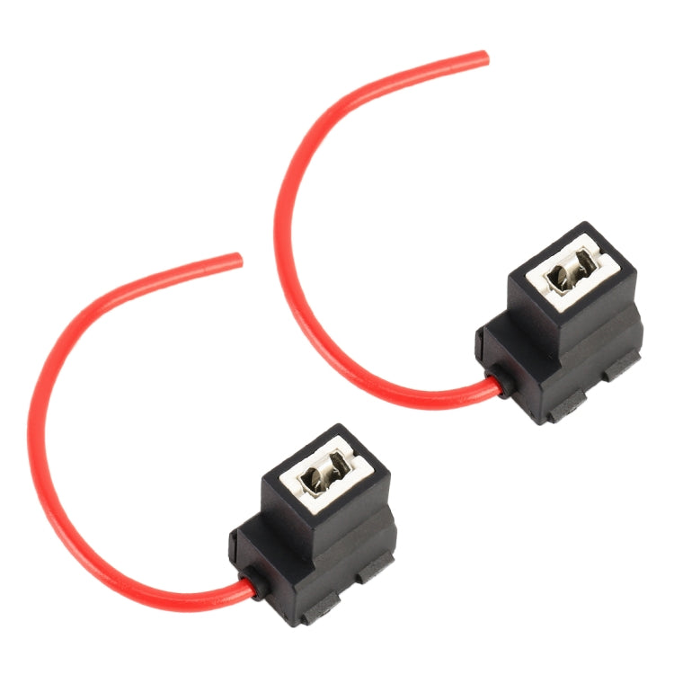 2 PCS Car H1 / H3 Bulb Holder Base Female Socket with Wire - Wires by PMC Jewellery | Online Shopping South Africa | PMC Jewellery