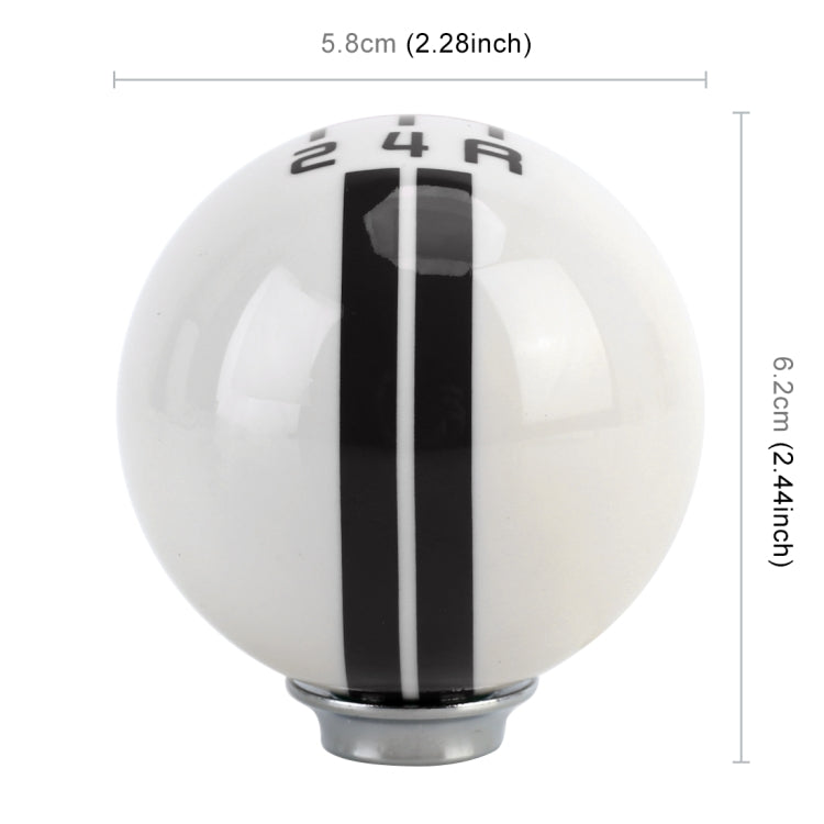 Universal Vehicle Ball Shape Modified Resin Shifter Manual 5-Speed Gear Shift Knob(Black) - Shift Knob by PMC TechLife | Online Shopping South Africa | PMC TechLife | Buy Now Pay Later Mobicred