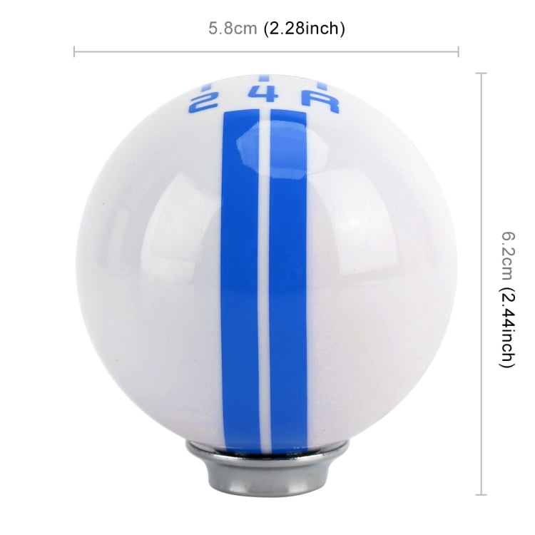 Universal Vehicle Ball Shape Modified Resin Shifter Manual 5-Speed Gear Shift Knob(Blue) - Shift Knob by PMC Jewellery | Online Shopping South Africa | PMC Jewellery | Buy Now Pay Later Mobicred