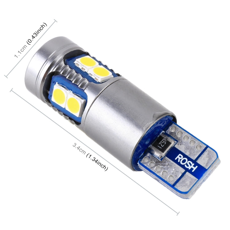 2 PCS T10 / W5W / 168 / 194 DC12V 2.2W 6000K 180LM 9LEDs SMD-3030 Car Clearance Light, with Decoder - Clearance Lights by PMC Jewellery | Online Shopping South Africa | PMC Jewellery | Buy Now Pay Later Mobicred