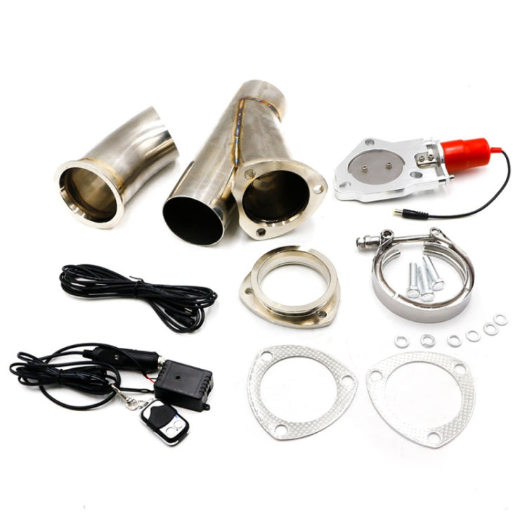 CNSPEED Stainless Steel Car Remote Control Electric Exhaust Valve Pipe Set, Size: 2.25 inch - Exhaust Pipes by PMC Jewellery | Online Shopping South Africa | PMC Jewellery | Buy Now Pay Later Mobicred