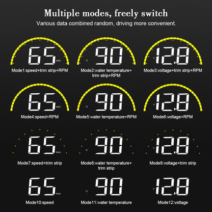 C700 2.6 inch Universal Car OBD2 HUD Vehicle-mounted Head Up Display - Head Up Display System by PMC Jewellery | Online Shopping South Africa | PMC Jewellery | Buy Now Pay Later Mobicred