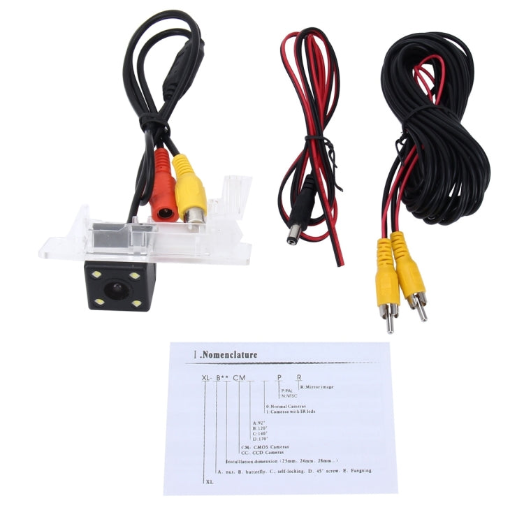 656x492 Effective Pixel  NTSC 60HZ CMOS II Waterproof Car Rear View Backup Camera With 4 LED Lamps for Volkswagen 11/13/15/16 Version Passat 11/13 Version Touareg 12/13 Version Sharan - Rear View Cameras by PMC TechLife | Online Shopping South Africa | PMC TechLife | Buy Now Pay Later Mobicred