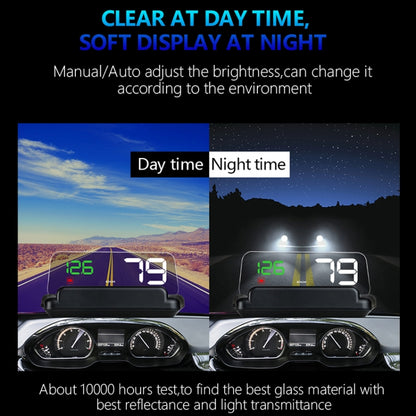 C500 Car HUD Virtual HD Projection Head-up Display, With Adjustable Reflection Board, Speed & RPM & Water Temperature & Oil Consumption & Driving Distance / Time & Voltage Display, Over Speed Alarm, Connect OBD2 Interface(Blue) - Head Up Display System by PMC Jewellery | Online Shopping South Africa | PMC Jewellery | Buy Now Pay Later Mobicred