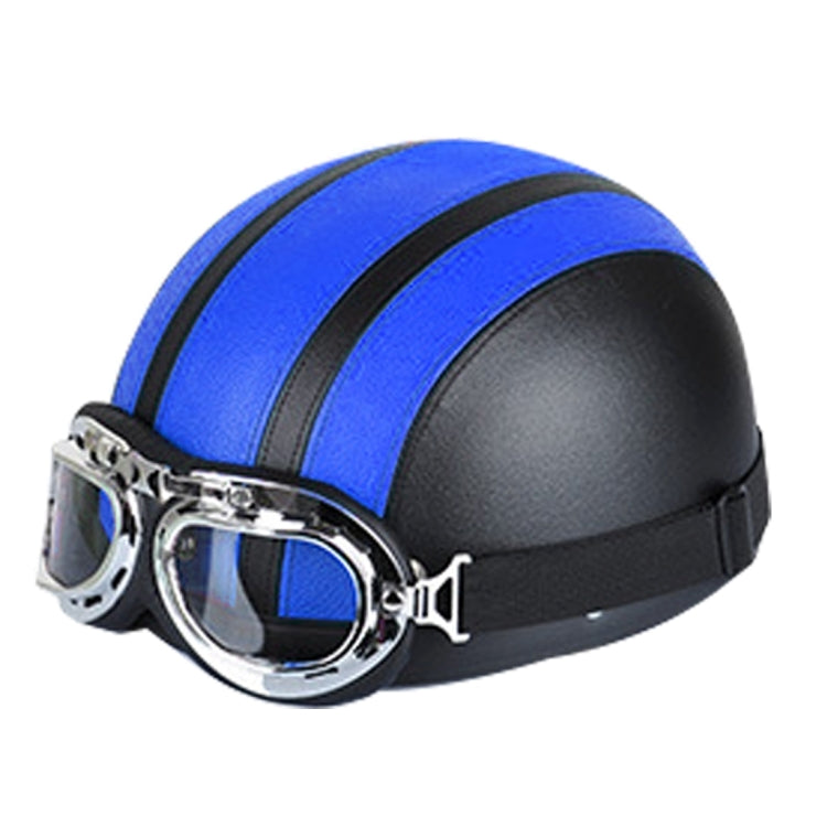 Winter Season Motorcycle Breathable Safty Helmet(Blue) - Helmets by PMC Jewellery | Online Shopping South Africa | PMC Jewellery | Buy Now Pay Later Mobicred