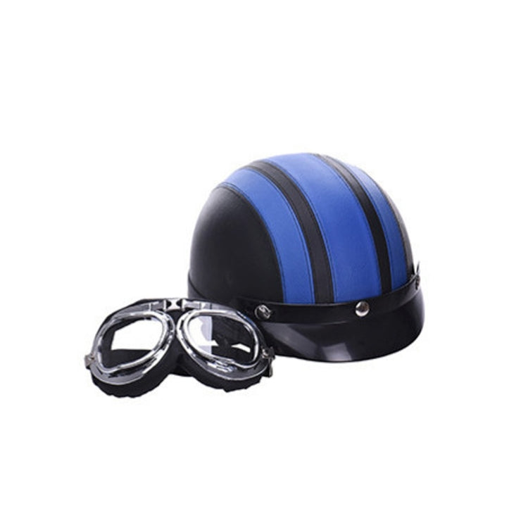 Winter Season Motorcycle Breathable Safty Helmet(Blue) - Helmets by PMC Jewellery | Online Shopping South Africa | PMC Jewellery | Buy Now Pay Later Mobicred