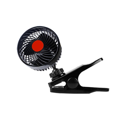 HUXIN HX-T602E 6.5W 4.5inch 360 Degree Adjustable Rotation Clip One Head Low Noise Mini Electric Car Fan with Roller Switch, DC24V - Heating & Fans by PMC Jewellery | Online Shopping South Africa | PMC Jewellery | Buy Now Pay Later Mobicred