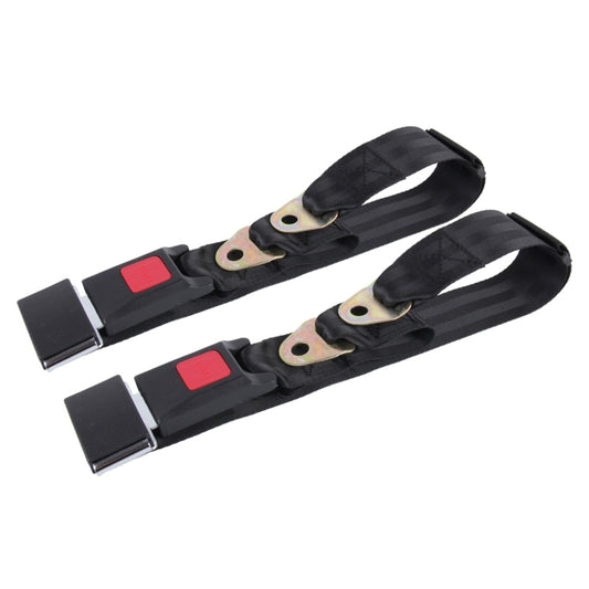 Autofriend ZY-352 2 PCS Universal Retractable 2 Point Auto Car Safety Seat Lap Belt Set Kit - Seat Belts & Padding by PMC Jewellery | Online Shopping South Africa | PMC Jewellery | Buy Now Pay Later Mobicred