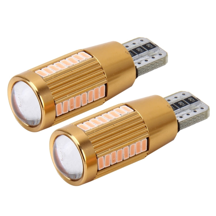 2 PCS T10 2W Constant Current Car Clearance Light with 38 SMD-3014 Lamps, DC 12-16V(Pink Light) - Clearance Lights by PMC Jewellery | Online Shopping South Africa | PMC Jewellery | Buy Now Pay Later Mobicred