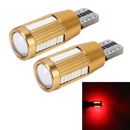 2 PCS T10 2W Constant Current Car Clearance Light with 38 SMD-3014 Lamps, DC 12-16V(Red Light) - Clearance Lights by PMC Jewellery | Online Shopping South Africa | PMC Jewellery | Buy Now Pay Later Mobicred