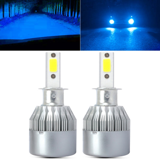 2 PCS  H3 18W 1800 LM 8000K IP68 Canbus Constant Current Car LED Headlight with 2 COB Lamps, DC 9-36V(Ice Blue Light) - LED Headlamps by PMC Jewellery | Online Shopping South Africa | PMC Jewellery | Buy Now Pay Later Mobicred