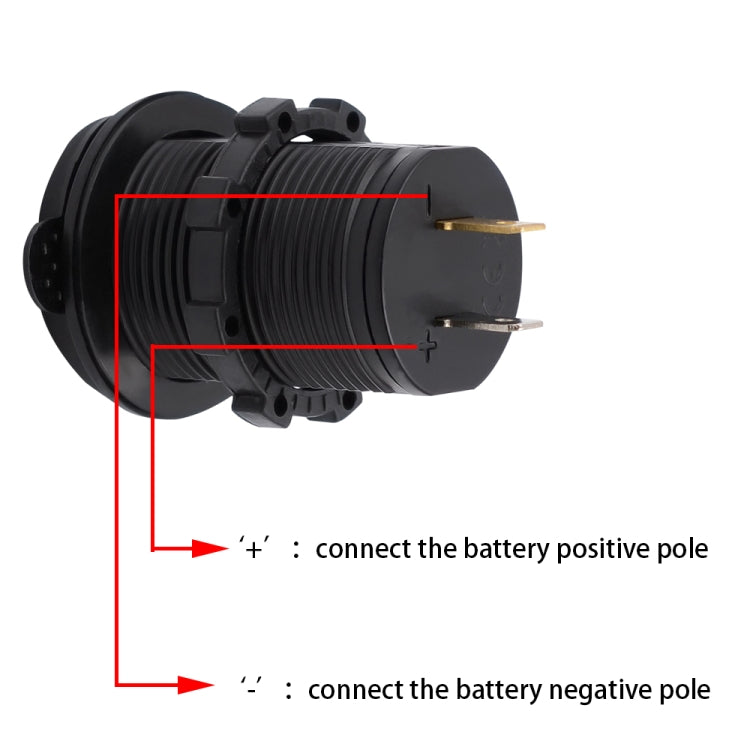 Universal Car Charger 2 Port Power Socket Power Dual USB Charger 5V 4.2A IP66 with Aperture(Red Light) - DIY Modified Charger by PMC Jewellery | Online Shopping South Africa | PMC Jewellery | Buy Now Pay Later Mobicred