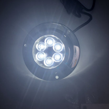 DC 10-30V 12W IP68 316 Stainless 6 LEDs White Light Underwater Light Boat High Power Bright for Marine / Yacht - Marine Accessories & Parts by PMC Jewellery | Online Shopping South Africa | PMC Jewellery