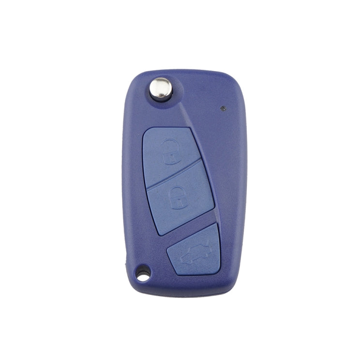 For FIAT Car Keys Replacement 3 Buttons Car Key Case with Side Battery Holder (Blue) - Car Key Cases by PMC Jewellery | Online Shopping South Africa | PMC Jewellery