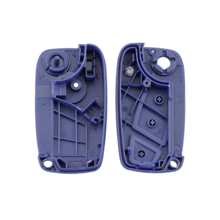 For FIAT Car Keys Replacement 3 Buttons Car Key Case with Side Battery Holder (Blue) - Car Key Cases by PMC Jewellery | Online Shopping South Africa | PMC Jewellery