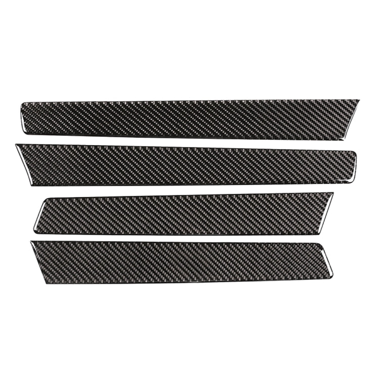 4 PCS Car Carbon Fiber Door Panel Decorative Sticker for Volkswagen Touareg 2011-2018 - Car Interior Mouldings by PMC Jewellery | Online Shopping South Africa | PMC Jewellery | Buy Now Pay Later Mobicred