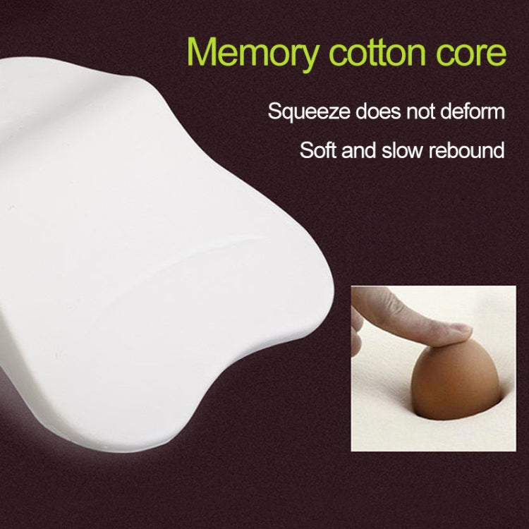 Four Seasons Breathable Memory Foam Car Neck Pillow Polyester Headrest (Coffee) - Seat Accessories by PMC Jewellery | Online Shopping South Africa | PMC Jewellery | Buy Now Pay Later Mobicred