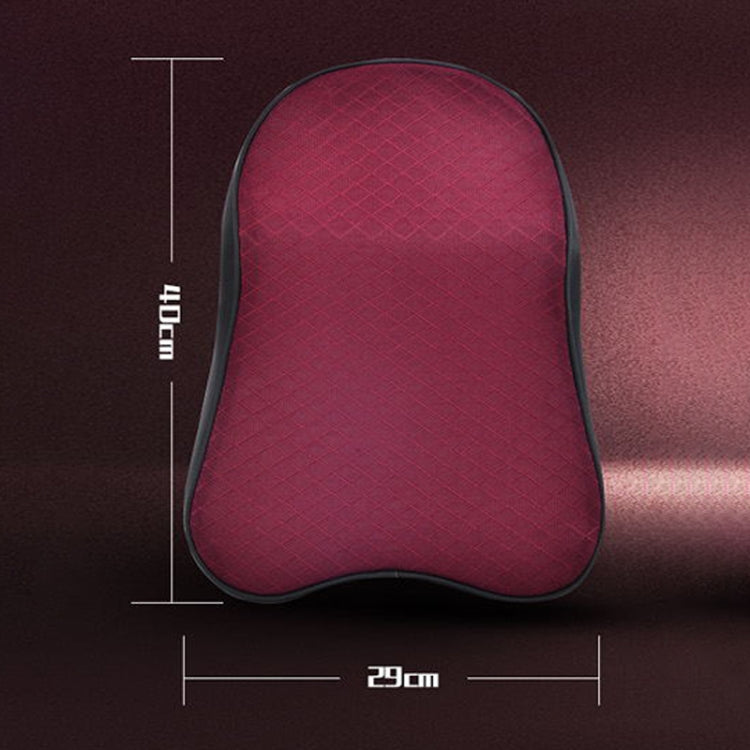 Four Seasons Breathable Memory Foam Car Neck Pillow Polyester Headrest (Red) - Seat Accessories by PMC Jewellery | Online Shopping South Africa | PMC Jewellery | Buy Now Pay Later Mobicred