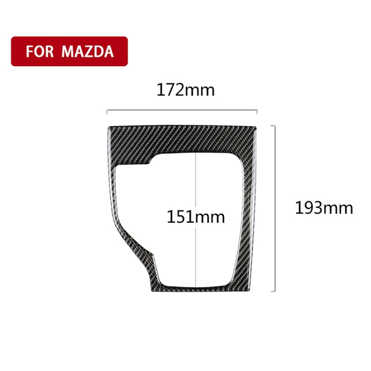 Car Carbon Fiber Left Drive Gear Frame A Decorative Sticker for Mazda Axela 2013-2016 - Car Interior Mouldings by PMC Jewellery | Online Shopping South Africa | PMC Jewellery | Buy Now Pay Later Mobicred