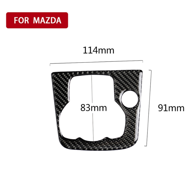 Car Carbon Fiber Left Drive Multimedia Frame A Decorative Sticker for Mazda Axela 2013-2016 - Car Interior Mouldings by PMC Jewellery | Online Shopping South Africa | PMC Jewellery | Buy Now Pay Later Mobicred