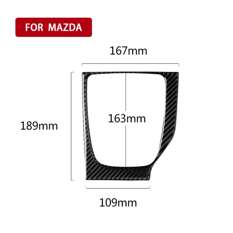 Car Carbon Fiber Right Drive Manual Gear Frame C Decorative Sticker for Mazda Axela 2017-2018 - Car Interior Mouldings by PMC Jewellery | Online Shopping South Africa | PMC Jewellery | Buy Now Pay Later Mobicred