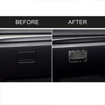 Car Carbon Fiber Front Passenger Seat Storage Box Decorative Sticker for Mazda Axela 2017-2018 - Car Interior Mouldings by PMC Jewellery | Online Shopping South Africa | PMC Jewellery | Buy Now Pay Later Mobicred