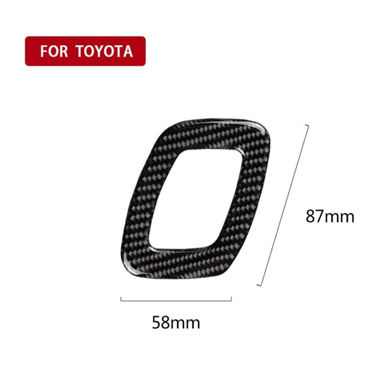 Car Carbon Fiber Seat Adjustment Decorative Sticker for Toyota Eighth Generation Camry 2018-2019, Left Drive - Car Interior Mouldings by PMC Jewellery | Online Shopping South Africa | PMC Jewellery | Buy Now Pay Later Mobicred