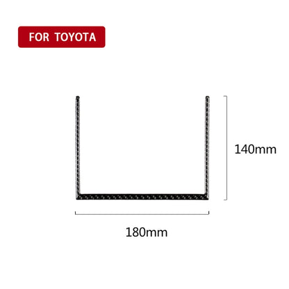 Car Carbon Fiber Storage Box U Shape Frame Decorative Sticker for Toyota Eighth Generation Camry 2018-2019 - Car Interior Mouldings by PMC Jewellery | Online Shopping South Africa | PMC Jewellery | Buy Now Pay Later Mobicred