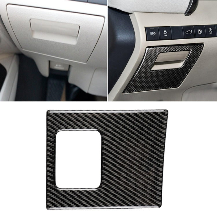 Car Carbon Fiber Main Driving Storage Box Decorative Sticker for Toyota Eighth Generation Camry 2018-2019, Left Drive - Car Interior Mouldings by PMC Jewellery | Online Shopping South Africa | PMC Jewellery | Buy Now Pay Later Mobicred