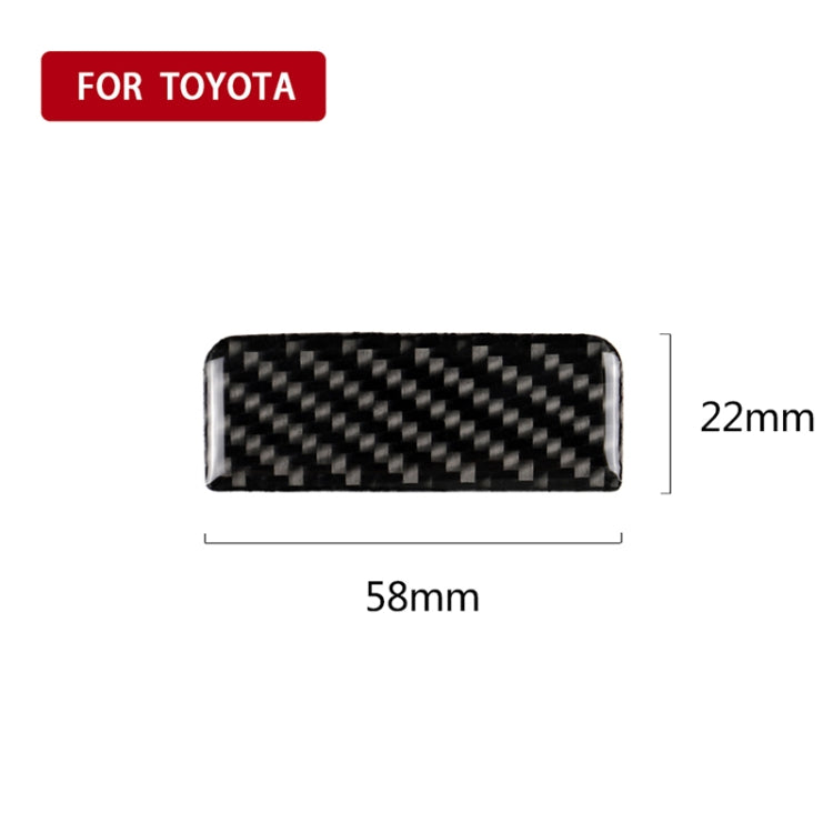 Car Carbon Fiber Main Driving Storage Box Handle Decorative Sticker for Toyota Eighth Generation Camry 2018-2019 - Car Interior Mouldings by PMC Jewellery | Online Shopping South Africa | PMC Jewellery | Buy Now Pay Later Mobicred