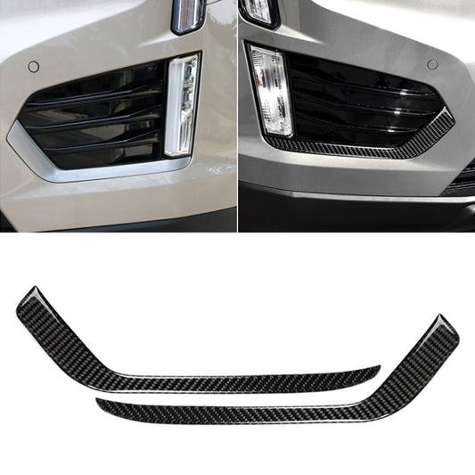 Car Carbon Fiber Front Fog Light Decorative Stripe for Cadillac XT5 2016-2017, Left Drive - Car Interior Mouldings by PMC Jewellery | Online Shopping South Africa | PMC Jewellery | Buy Now Pay Later Mobicred