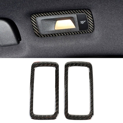 2 PCS Carbon Fiber Car Rear Dome Light Panel Decorative Sticker for Porsche Macan - Car Interior Mouldings by PMC Jewellery | Online Shopping South Africa | PMC Jewellery | Buy Now Pay Later Mobicred