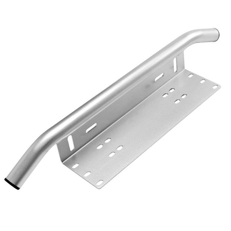 Universal Car License Plate Plastic Bracket Frame Holder Stand Mount (Silver) - License Plate Covers & Frames by PMC Jewellery | Online Shopping South Africa | PMC Jewellery | Buy Now Pay Later Mobicred