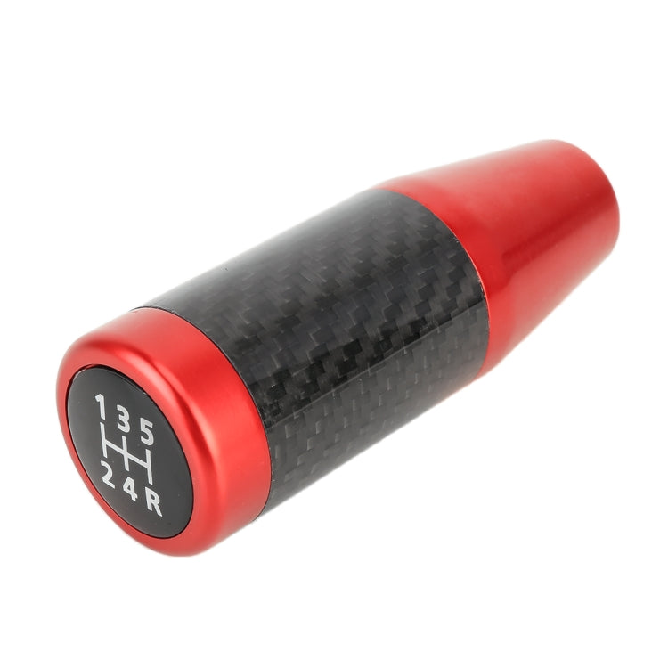 Universal Car Carbon Fiber Pattern Gear Head Gear Shift Knob (Red) - Shift Knob by PMC Jewellery | Online Shopping South Africa | PMC Jewellery | Buy Now Pay Later Mobicred