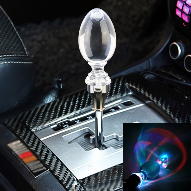 Universal Car Egg Shaped Crystal Gear Head Gear Shift Knob with Light - Shift Knob by PMC Jewellery | Online Shopping South Africa | PMC Jewellery | Buy Now Pay Later Mobicred