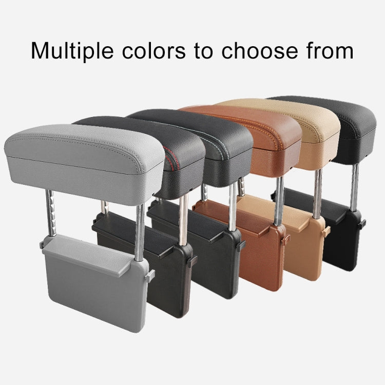 Universal Car PU Leather Wrapped Armrest Box Cushion Car Armrest Box Mat with Storage Box (Black Red) - Stowing Tidying by PMC TechLife | Online Shopping South Africa | PMC TechLife | Buy Now Pay Later Mobicred