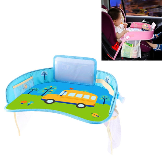 Children Waterproof Dining Table Toy Organizer Baby Safety Tray Tourist Painting Holder with Touch Screen Transparent Bag (School Bus) - Seat Accessories by PMC Jewellery | Online Shopping South Africa | PMC Jewellery | Buy Now Pay Later Mobicred