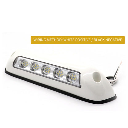 DC 12V 2.6W 6000K IP67 Marine RV Waterproof LED Stair Deck Dome Light Ceiling  Lamp, White Shell and Rubber Base - Marine Accessories & Parts by PMC Jewellery | Online Shopping South Africa | PMC Jewellery | Buy Now Pay Later Mobicred