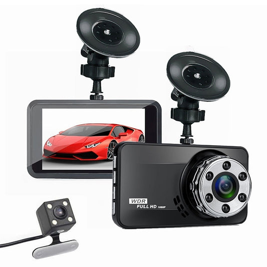 T638+ Car DVR USB Hidden Dual-lens Driving Recorder HD Reversing Video Monitor - Car DVRs by PMC Jewellery | Online Shopping South Africa | PMC Jewellery | Buy Now Pay Later Mobicred