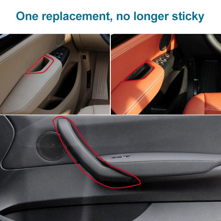 Car Front Left Inside Doors Handle Pull Trim Cover 5141 7394 519-1 for BMW X3 X4, Left Driving (Beige) - Door Handles by PMC Jewellery | Online Shopping South Africa | PMC Jewellery | Buy Now Pay Later Mobicred