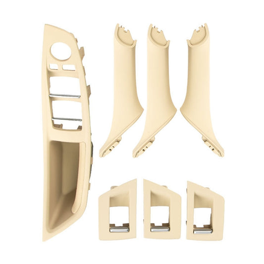 Car Imported Version Inside Doors Handle Pull Trim Cover 5141 7225 873 for BMW F10 F18, Left Driving (Beige) - Door Handles by PMC Jewellery | Online Shopping South Africa | PMC Jewellery | Buy Now Pay Later Mobicred