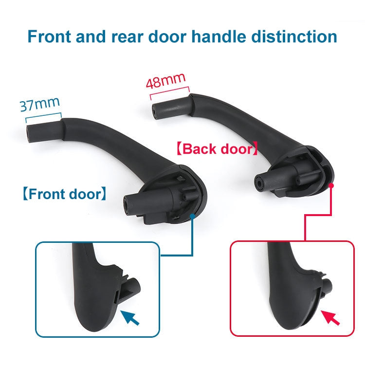 Car Rear Left Inside Doors Handle Pull Trim Cover for Mercedes-Benz C-class W203 -2007, Left Driving (Black) - Door Handles by PMC Jewellery | Online Shopping South Africa | PMC Jewellery | Buy Now Pay Later Mobicred