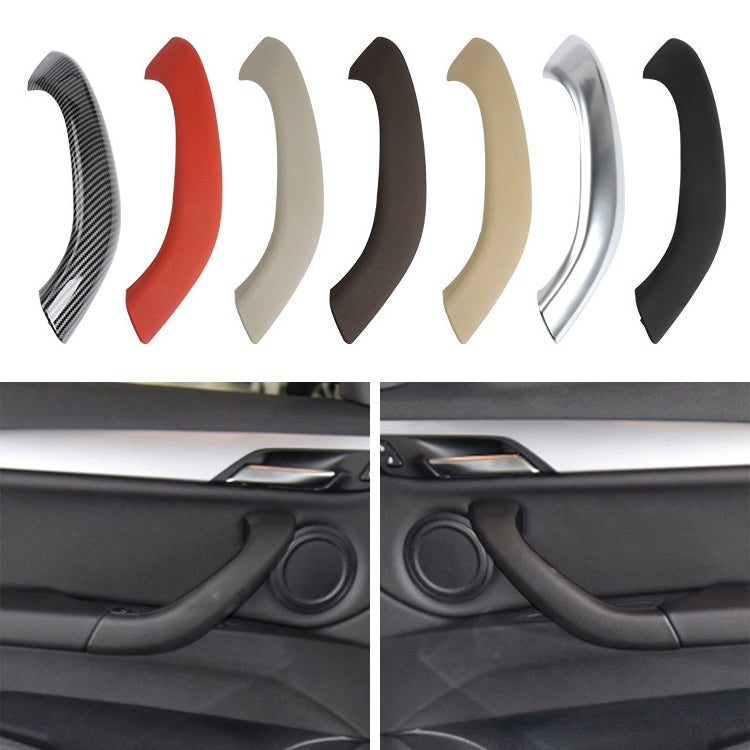 Car Left Side Inside Doors Handle Pull Trim Cover 51417417513 for BMW X1 2016-, Left Driving (Beige White) - Door Handles by PMC Jewellery | Online Shopping South Africa | PMC Jewellery | Buy Now Pay Later Mobicred