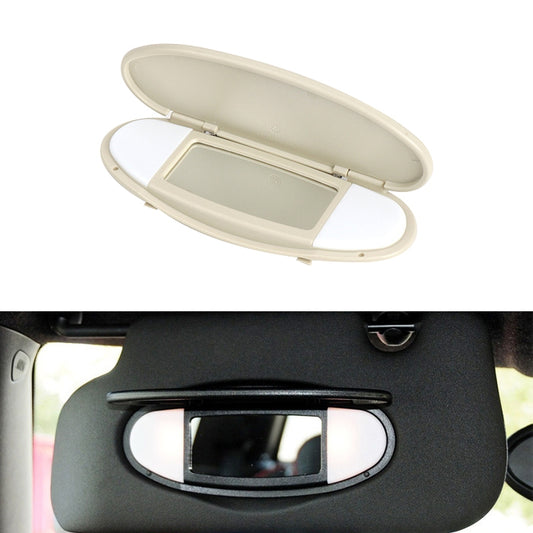 Car Sunshade Makeup Mirror Sun Visor for BMW mini R50R56, Left Driving (Beige) - Sunglasses & Glasses Clips by PMC Jewellery | Online Shopping South Africa | PMC Jewellery | Buy Now Pay Later Mobicred