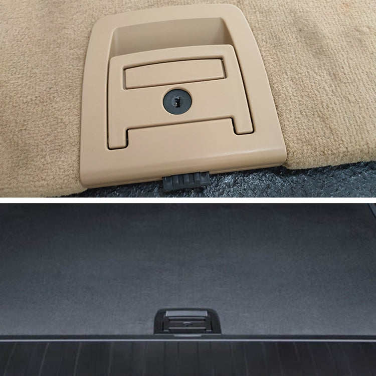 Car Rear Trunk Mat Carpet Handle with Hole 51479120283 for BMW X5 / X6 2006-2013, Left Driving (Beige) - Car Switches by PMC Jewellery | Online Shopping South Africa | PMC Jewellery