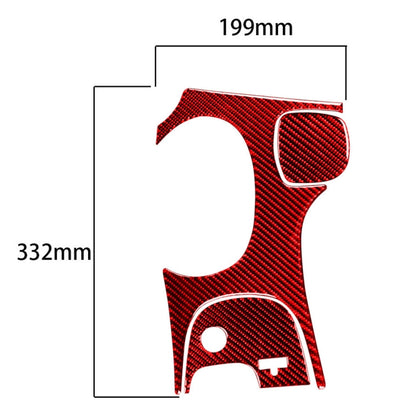 3 in 1 Carbon Fiber Car Gear Panel Sticker Kits C for Chevrolet Corvette C5 1998-2004, Left Drive (Red) - Car Interior Mouldings by PMC Jewellery | Online Shopping South Africa | PMC Jewellery | Buy Now Pay Later Mobicred