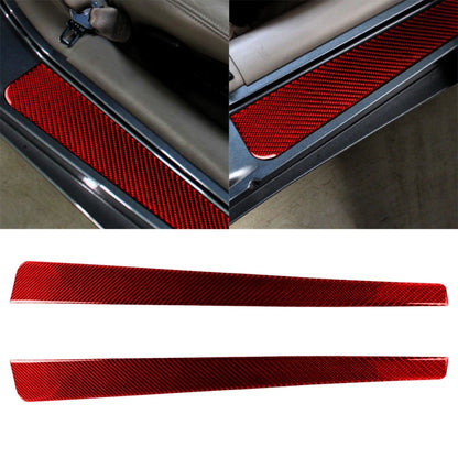 2 in 1 Car Carbon Fiber Threshold Sticker for Chevrolet Corvette C5 1998-2004, Left Drive(Red) - Car Interior Mouldings by PMC Jewellery | Online Shopping South Africa | PMC Jewellery | Buy Now Pay Later Mobicred