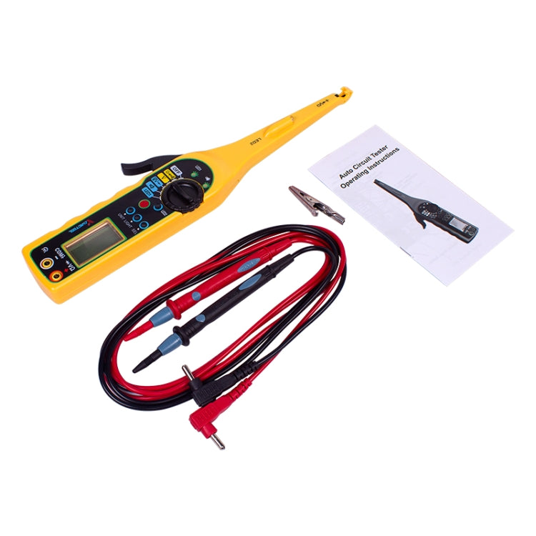 MS8211 Car Electric Circuit Tester (Yellow) - Electronic Test by PMC Jewellery | Online Shopping South Africa | PMC Jewellery | Buy Now Pay Later Mobicred