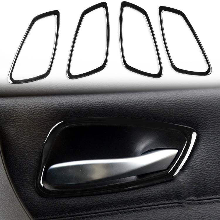 For BMW 3 Series E90 2005-2012 4pcs Car Door Handle Decorative Sticker, Left and Right Drive Universal - Car Interior Mouldings by PMC Jewellery | Online Shopping South Africa | PMC Jewellery | Buy Now Pay Later Mobicred